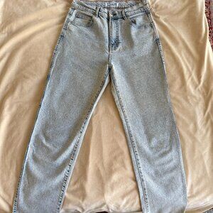 Pull&Bear High-Waisted Acid Washed Jeans